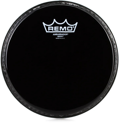 Remo ebony ambassador drumhead - remo,